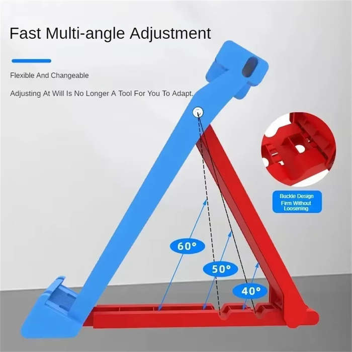 2pcs - 2pcs Adjustable Tile Chamfer Bracket High-grade ABS Plastic 50kg Load-bearing Foldable Design