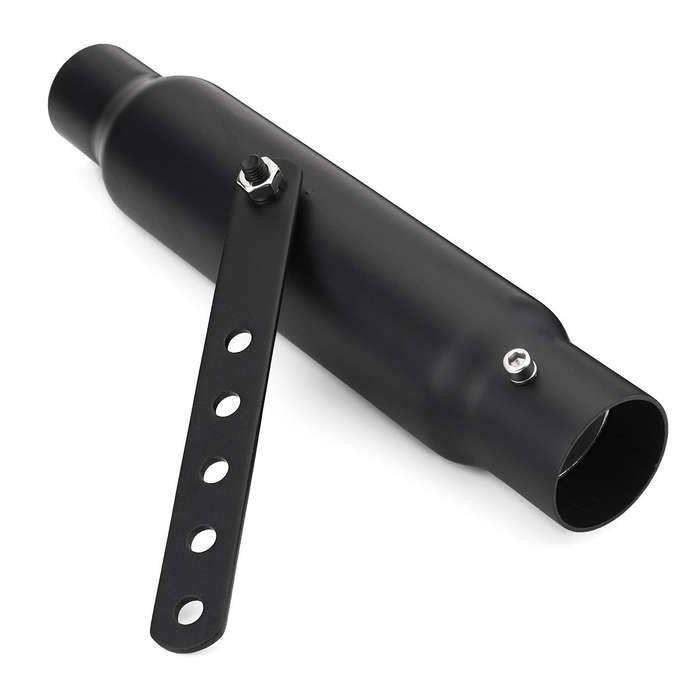 Black - 12 inch 32cm Short Motorcycle Exhaust Muffler Pipe For Harley Cafe Racer