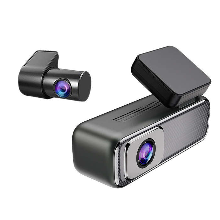 Black - 4K+1080P Dual Recording Dash Cam Invisible High-Definition Driving Recorder Front And Rear D