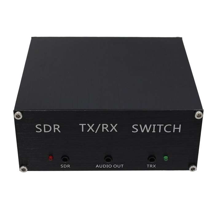 US Plug - SDR Transceiver Switch Antenna Sharer TR Switch Box 100W DC 160MHz Aluminum Alloy Box