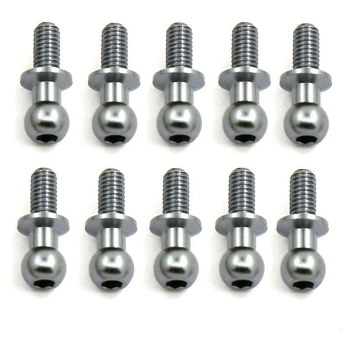 Blue - 10PCS Metal Pull Rods Shocks Ball Head M3 for TAMIYA TT01 TT02 D5 1/10 RC Car On-Road Vehicle