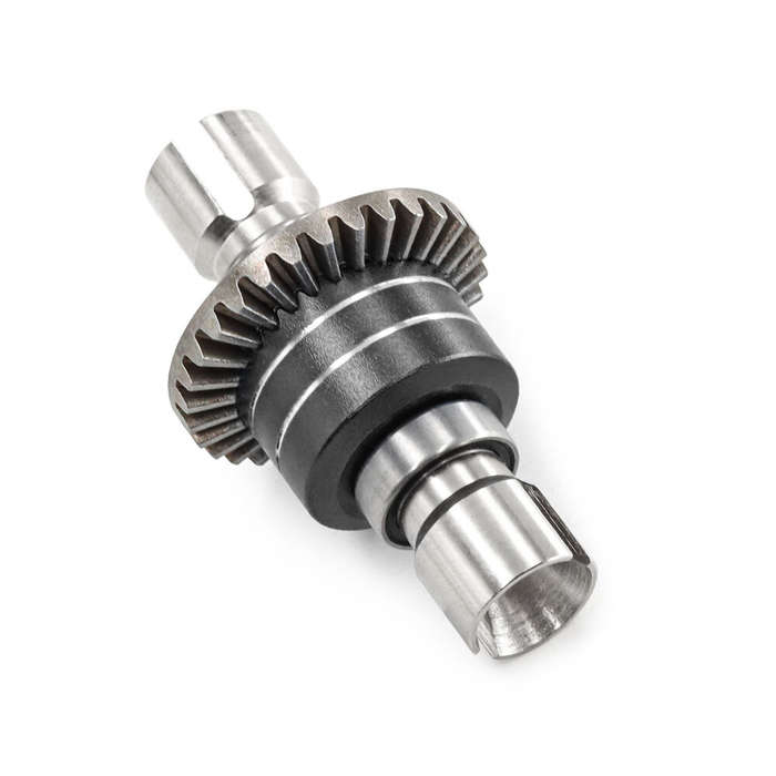 Black - Upgraded Metal Steel Gear Front and Rear Differential for MJX 1/14 14301 14302 14303 1/16 16