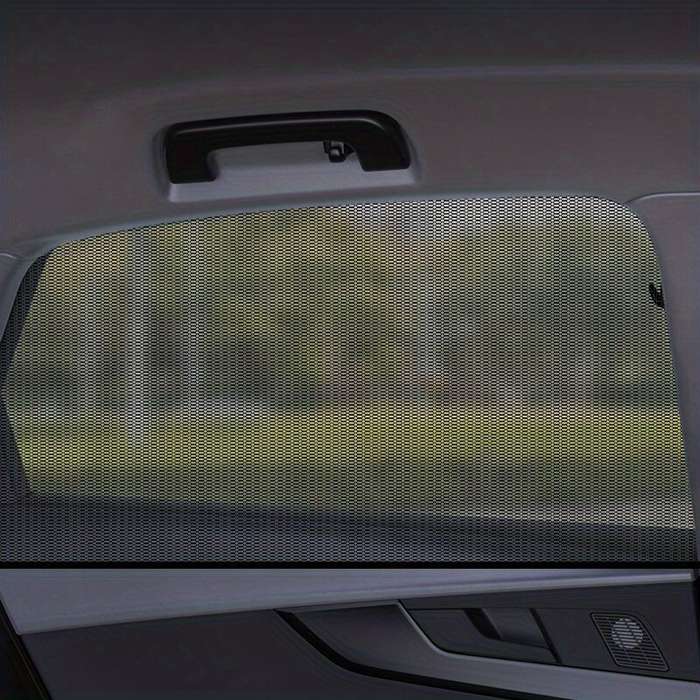D - 2PCS Car Sun Shade Side Window Curtain Visor Anti-Mosquito Mesh Cover UV Protector Car Curtain S