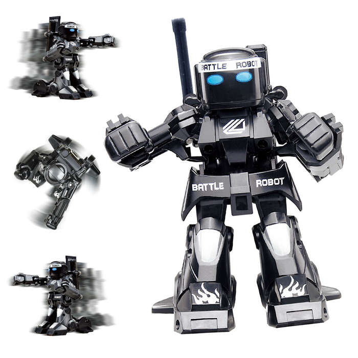 White - 2.4G RC Boxing Battle Robot Fighting Iintelligent Multi-Station Battle Interactive Toy