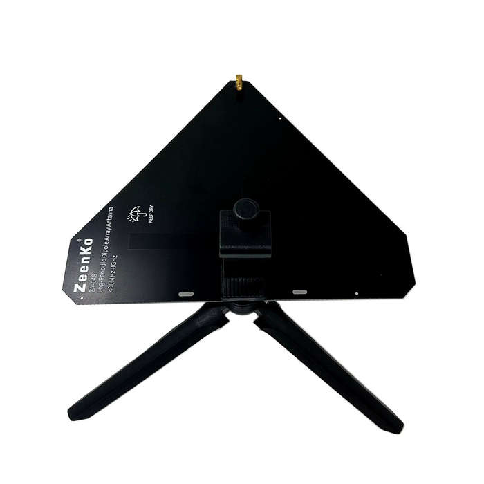 Black - ZA-048 Log-Periodic Dipole Array Antenna 400MHz-8GHz Compact Design 50 Input Resistance High