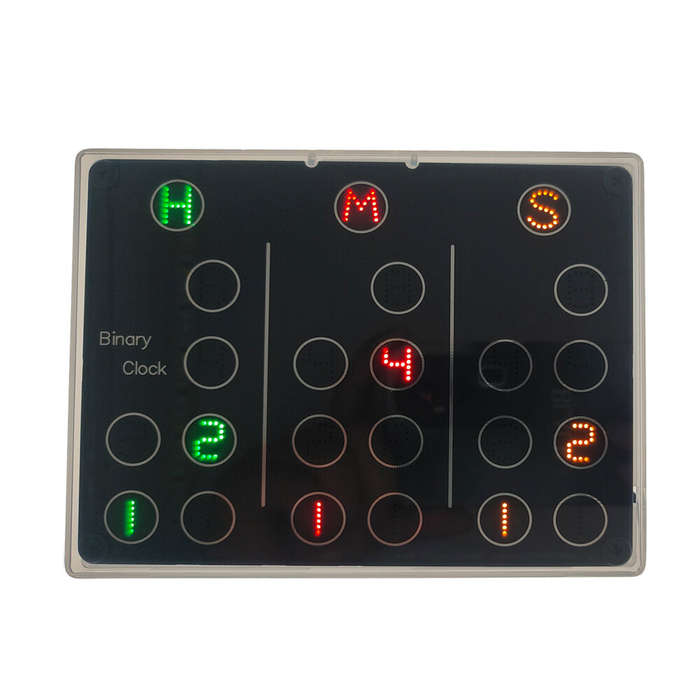 Unassemble Kit - EQKIT YBN-20 Binary Clock DIY Electronic Kit USB 5V Multi-Color LEDs High Precision