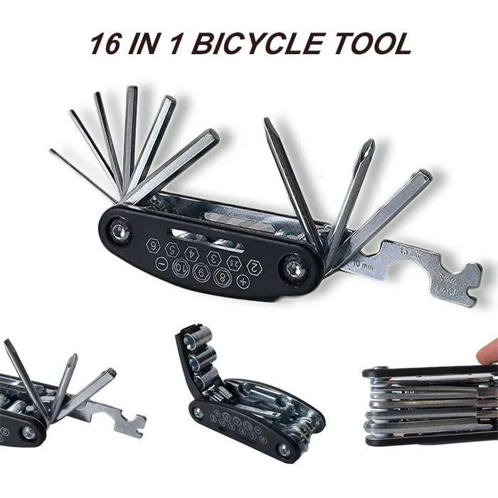 XANES 16 in 1 Portable Multifunctional Bike Screwdriver Repair Tool Kit for Outdoor Bicycle Cycling
