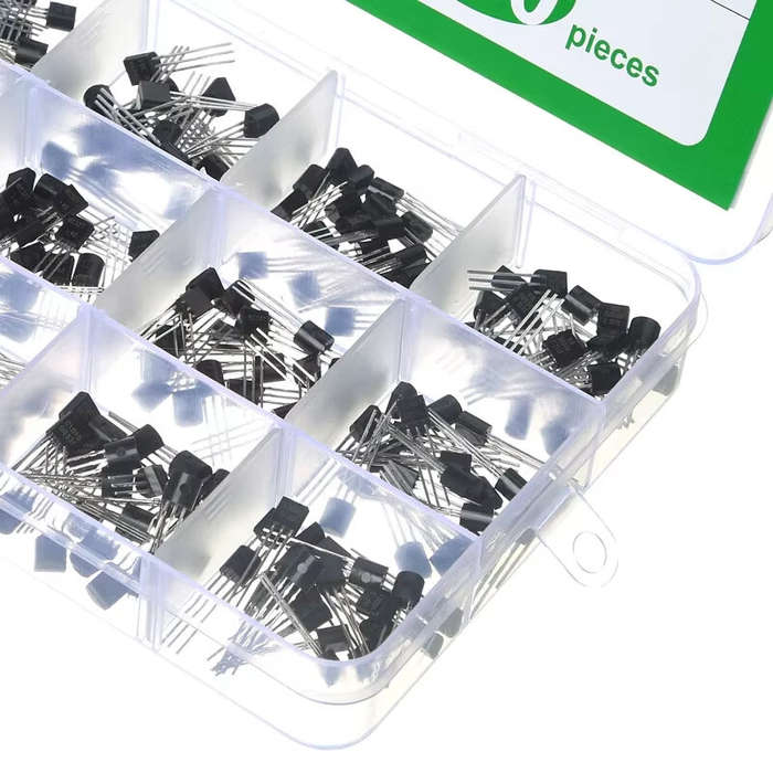 300pcs - 300Pcs 15 Value Transistor Assortment Kit NPN PNP TO-92 Package 20 pcs Each Semiconductor C