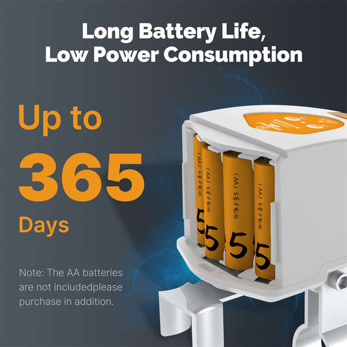White - MOES Tuya ZigBe Smart Water Gas Valve Controller DN15/DN20 Low Power Alarm APP Remote Contro