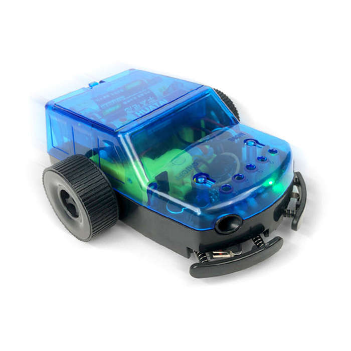 Blue - 4-in-1 DIY Assembled Function Robot Voice Command Infrared Control Educational STEM for Child