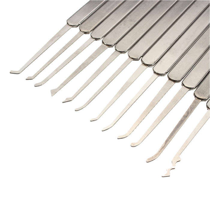 12Pcs Lock Picks Tools Set Lock Opener Locksmith Tools Various Transparent Locks Combination, Locksm