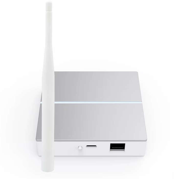 White - GW60-Wired Tuya Zigbe Smart Hub Gateway Bridge with Antenna Wired Mesh Hub for Home Automati