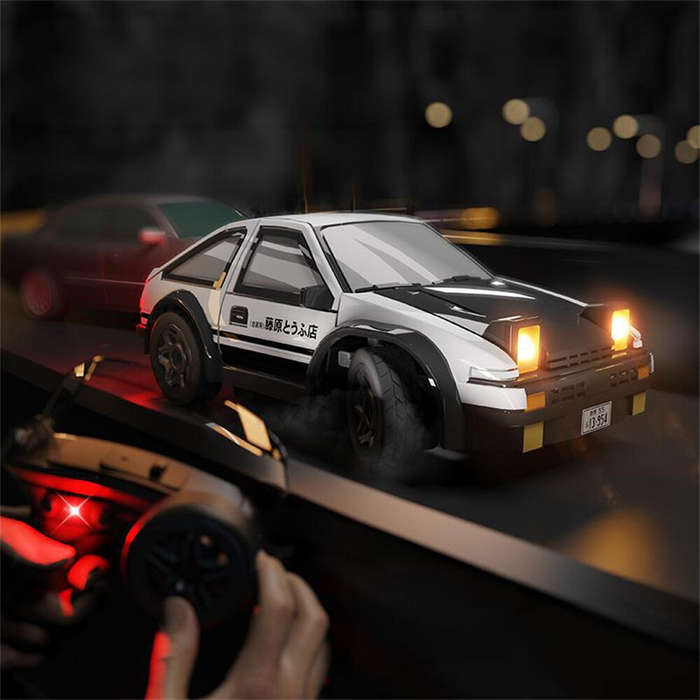White - SMRC K14 RTR 1/64 2.4G 4WD Drift RC Car Mini Race LED Light Radio Control High-Speed Motor F