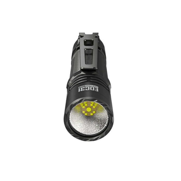Black - NITECORE EDC31 3500LM High Lumen Compact EDC Tactical Flashlight with 3800mAh 18650 Li-ion B