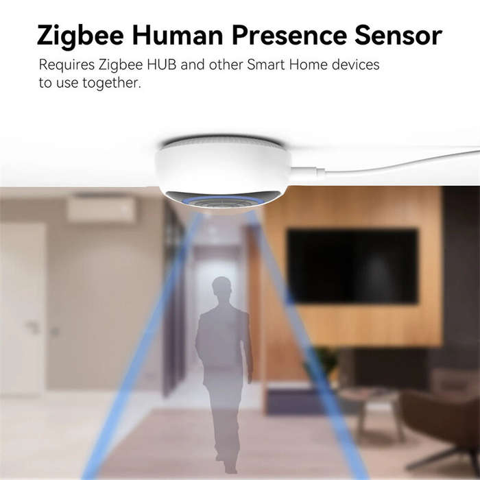 WIFI - Tuya Zigbe Intelligent Radar Radar Wave Human Presence Sensor 5.8G Millimeter Wave Sense Prob