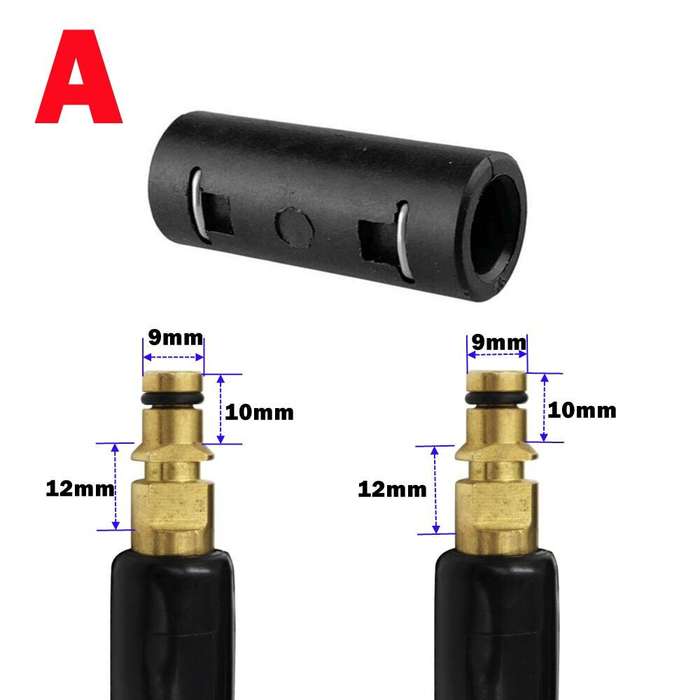 D - Pressure Washer Hose Extension Connector Pipe Adaptor For Karcher AR Blue Bort Daewoo