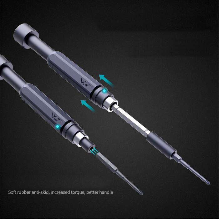 JIMI JM-GNT60 60 In 1 Magnetic Screwdriver Household DIY Precision Screw Driver Repair Tools Press D