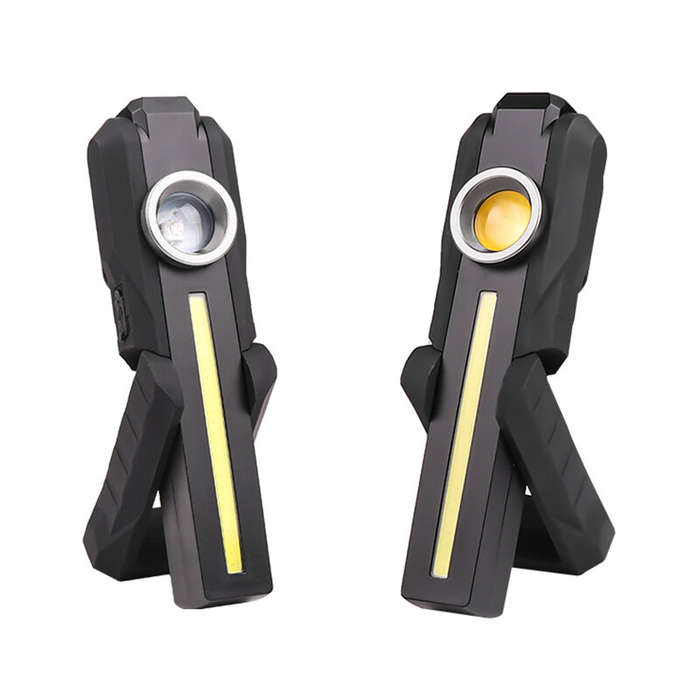 White+UV LED - Magnetic COB Work Light With UV / Yelllow Auxiliary Light, USB Rechargeable Portable