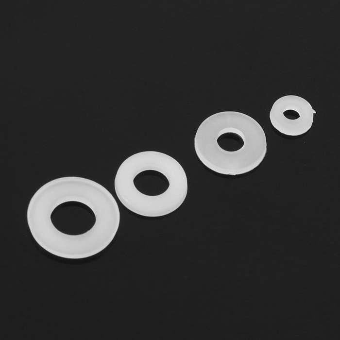 M3 - Suleve MXNW2 100pcs M2 M3 M4 M5 White Nylon Flat Washer Gasket Thickness 1mm