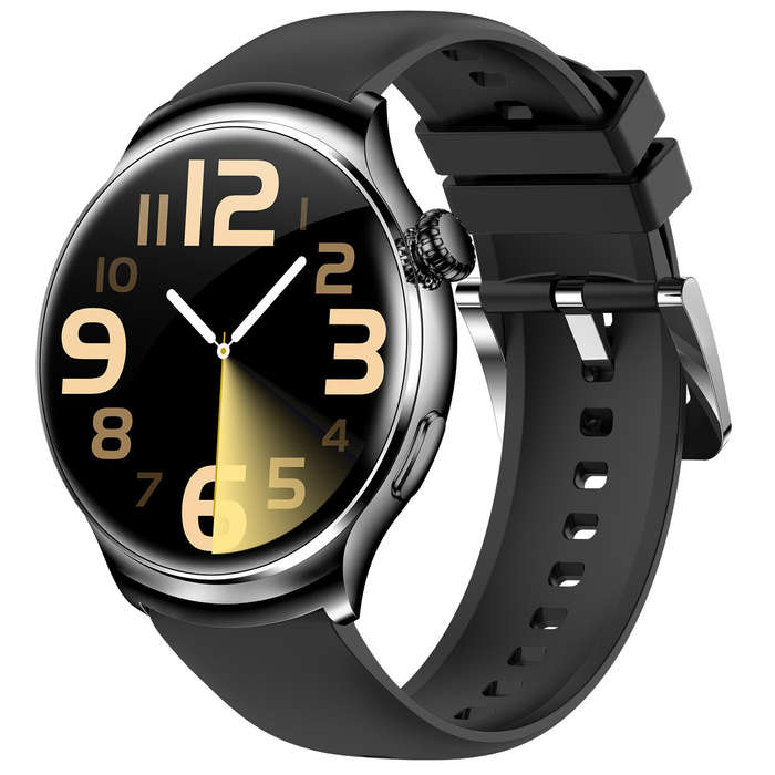 Blue - BlitzWolf BW-AT4 1.52 inch HD 3D Curved Screen Health Monitoring Voice Assistant bluetooth Ca