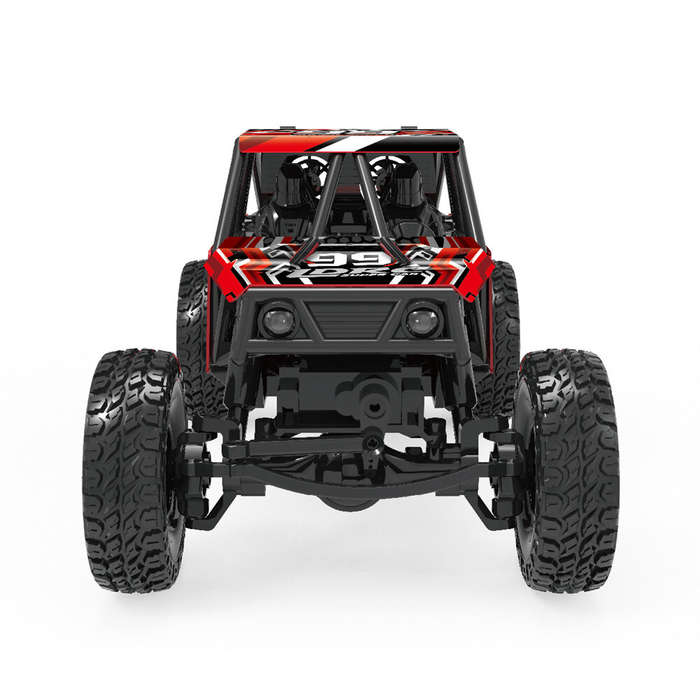 Red - LDRC 18499 RTR 1/18 2.4G 4WD RC Car Rock Crawler Pipe Rack Off-Road Climbing Truck LED Light F