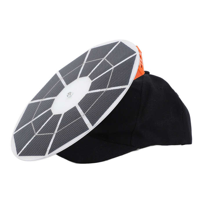 20W - 20W Solar Panel Hat 5V Portable Charger for Mobile Devices with 2 USB Type C DC Ports Recharge