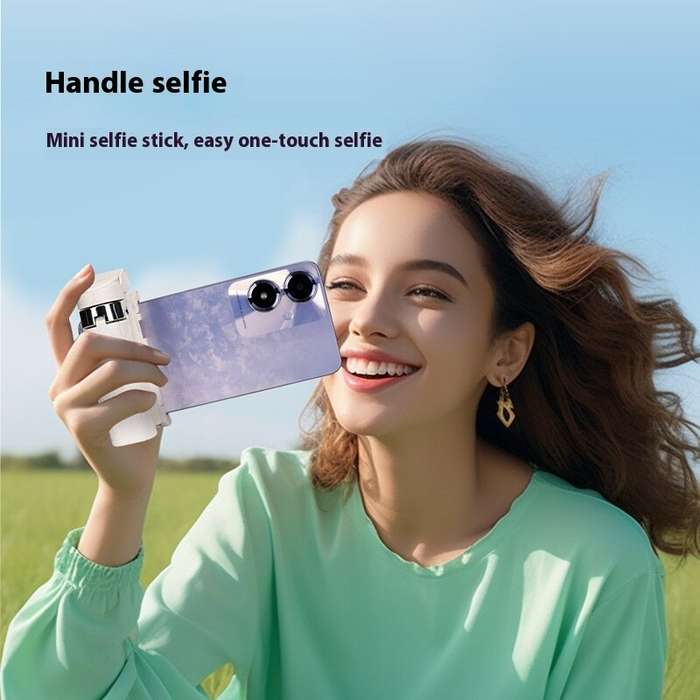 Black - JC-25 Mini Selfie Stick Portable Universal Floor-standing Quadruped Mobile Phone Photography