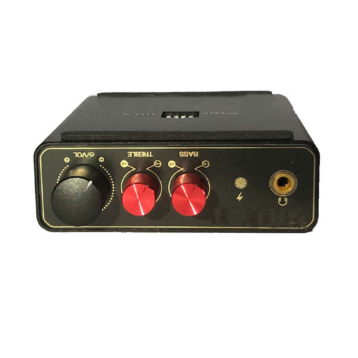 Black - Professional MM MC Phono Stage RIAA Preamp Stereo 3.5mm Headphone Output Metal Compact Desig