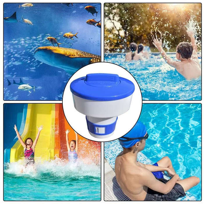 1pcs - Pool Chlorine Dispenser Floating Chlorine Dispenser Large Capacity Pool Tablet Floater For Ch