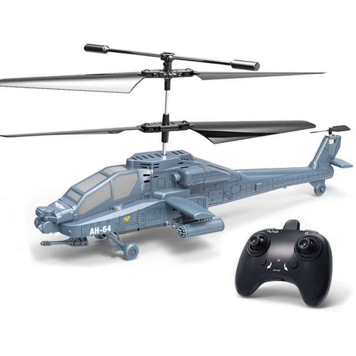 Grey - SQN-040 2.4G 3.5CH Apache AH-64 Armed Combat Remote Control Helicopter RTF