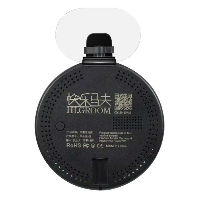 Black - Car LED Display bluetooth + Remote Control Car Rear Window Custom Personality Pixel Expressi