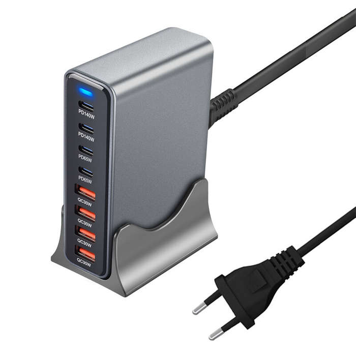 US Plug - [GaN Tech] Bakeey YMX-530W 530W 8-Port USB PD Charger 4USB-A+4USB-C PD QC Fast Charging De