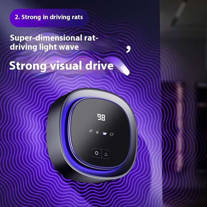 USB Charging - Ultrasonic Mouse Repeller Mosquito Repeller for Home Factory Car Rodent Killer Lamp E
