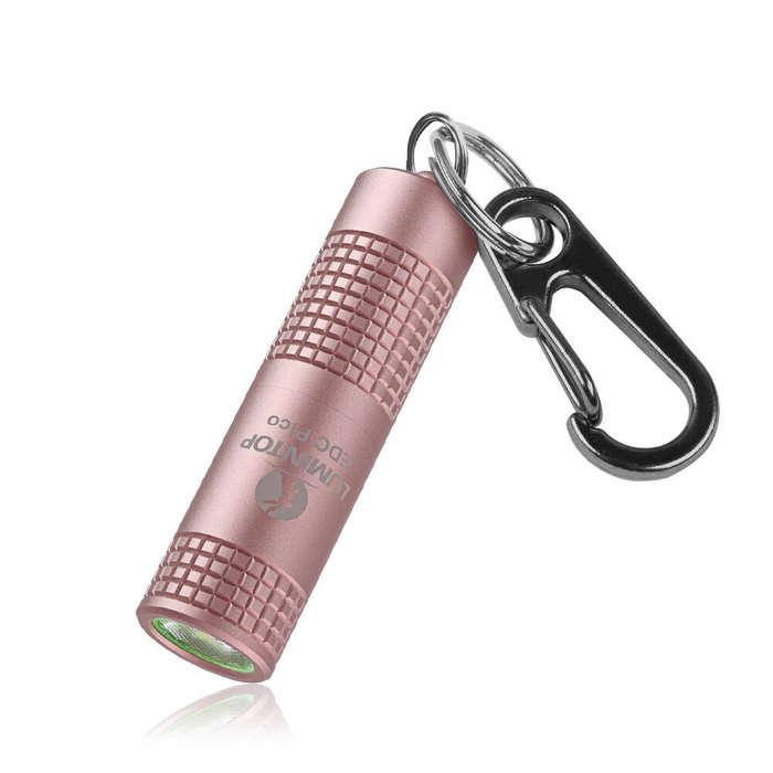 Pink - Lumintop EDC PICO 10280 Batteyr EDC Pocket Flashlight 130 Lumens 40 Meters LED Keychain Light