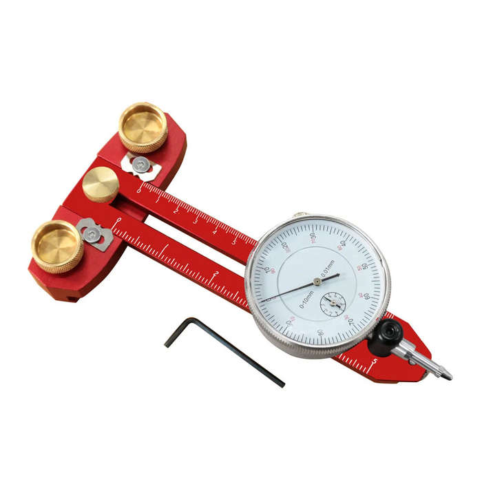 Red - Woodworking Table Saw Calibration Positioner Precision Alignment 0.01 mm Wide Adjustment 0-120