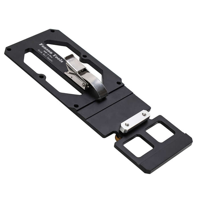Black - FONSON TOOLS Track Saw Square Right Angle Guide Circular Saw Guide Rail Angle Stop Compatibl