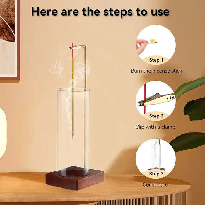 A - Incense Burner Inverted Bracket Incense Burner Incense Wood Home Yoga Smoke Creative Ornaments B