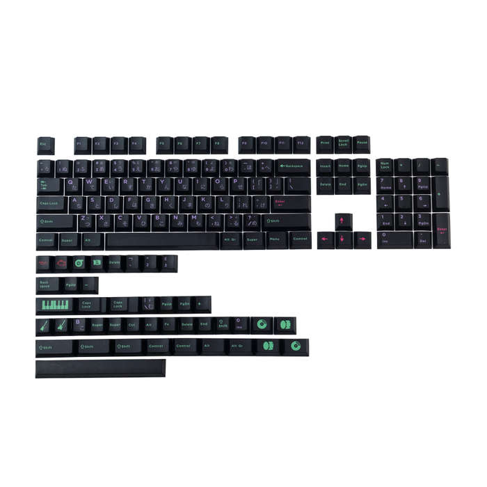 145 Keys GMK POWER CHORD Punk PBT Keycap Set Cherry Profile Sublimation Keycaps for Mechanical Keybo