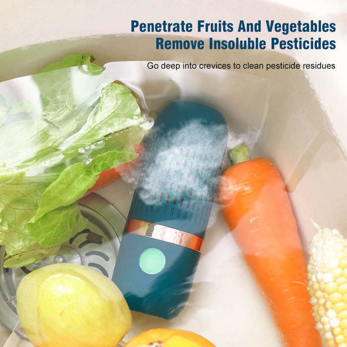 Fruit Vegetable Washing Machine Capsule Shape Wireless Food Purifier Household Pesticide Disinfectio