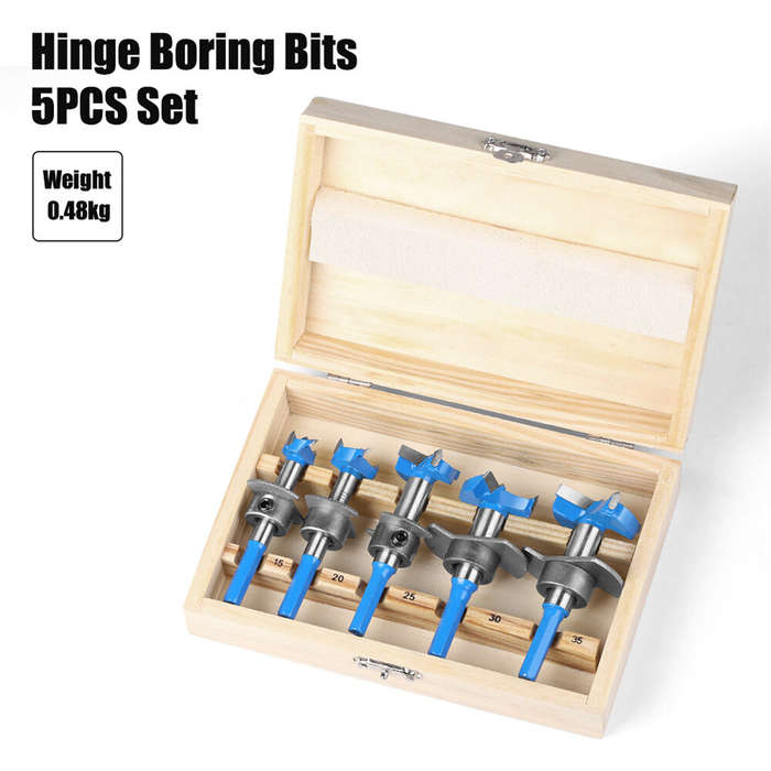 5Pcs - 5PCS Hex Shank Hinge Boring Forstner Drill Bit Set Countersink Bit 15-35mm Cutting Diameter H