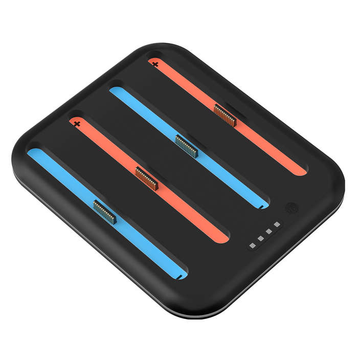 White - JYS JYS-NS2303 Switch2 Joy-Con 4 in 1 Charging Dock Type-C Fast Charging LED Indicators RGB