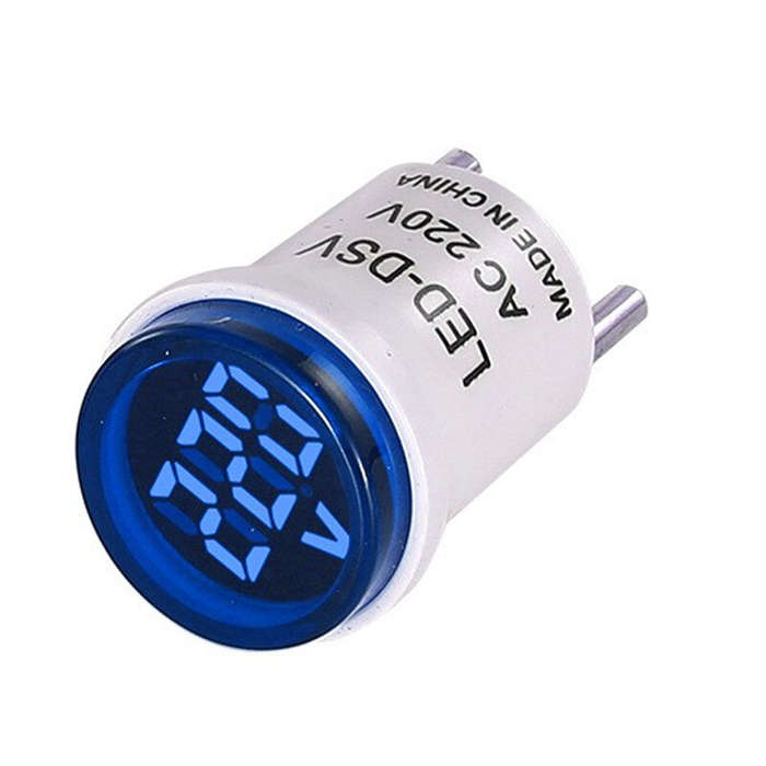 Red - 1PC EU Plug LED Digital Voltmeter Ammeter Voltage Tester Monitor Voltage Current Meter Indicat