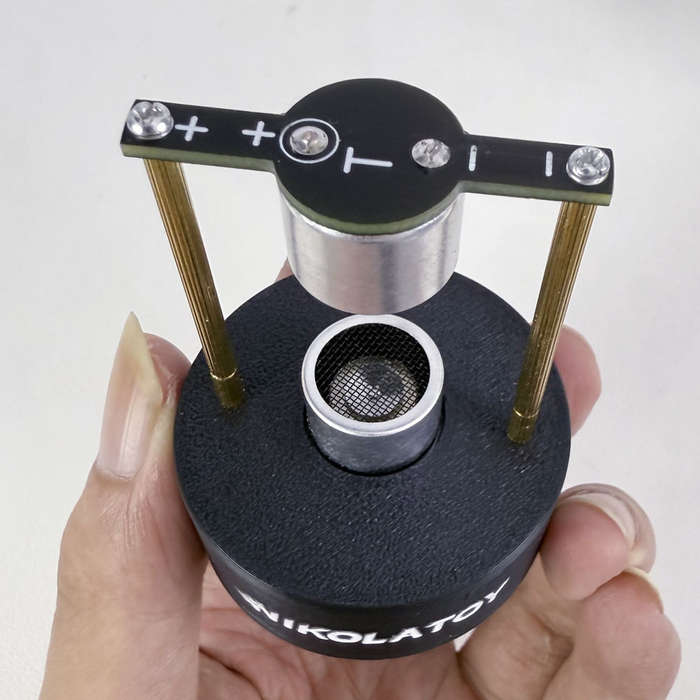 Black - NIKOLATOY Ultrasonic Suspension Device Creative Desktop Ornaments Science Education Discover