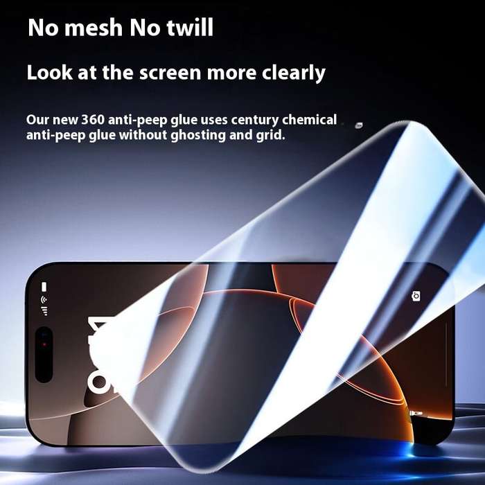 Silk-screen HD Film - for iPhone 16 Series Mobile Phone Screen Protector Tempered Glass Full Screen