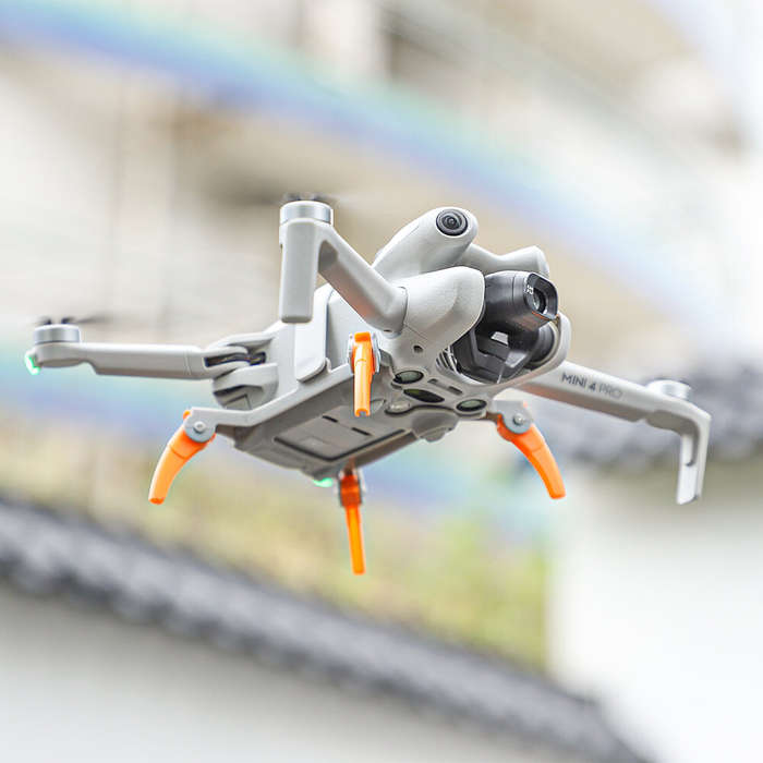 Grey - Sunnylife Foldable Extended Heightening Spider Landing Gear Legs Protector Support for DJI Mi