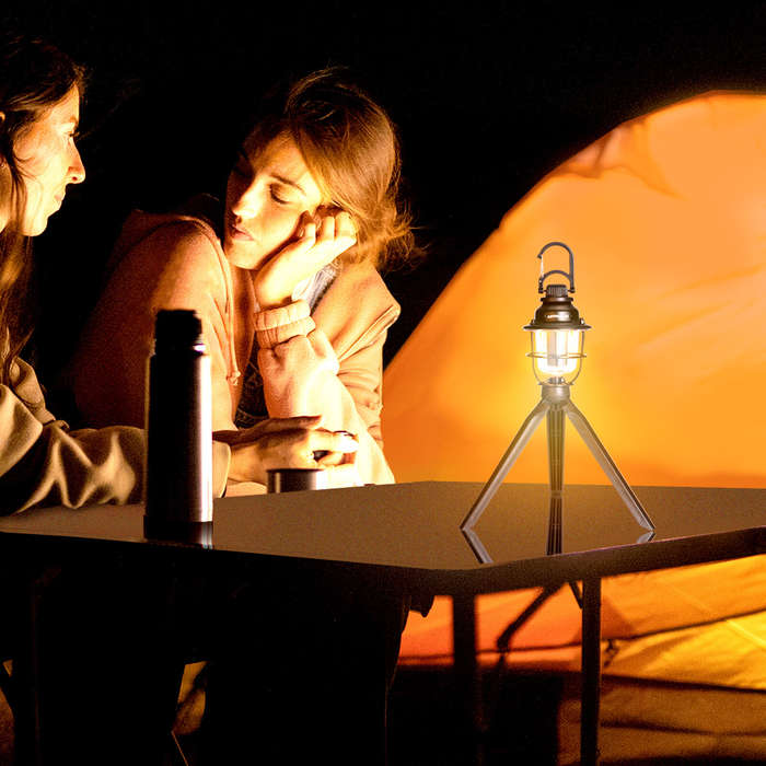 Black - Astrolux CL01 1800-6500K Stepless Dimming Camping Light Tripod Available USB-C Rechargeable