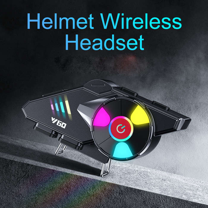 Soft Microphone - Coralme Y60 Wireless Bluetooth Motorcycle Helmet Headset Cycling Waterproof Noise
