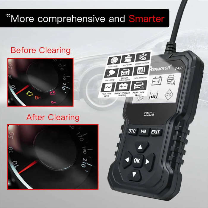 V410 ELM327 Car Fault Diagnostic Tool Automobile OBD2 Scanner Car OBD2 Code Reader ELM327 Multi-lang