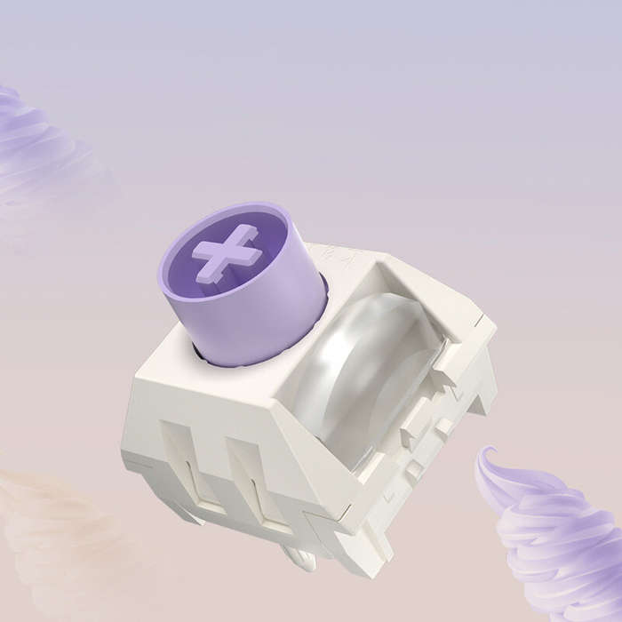 30/70pcs Kailh BOX Taro Ice Cream Pro POM Linear Switches for Hot-Swappable Mechanical Keyboard