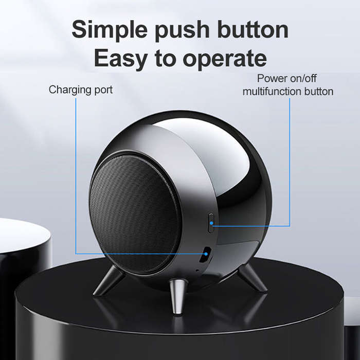 Mini Portable TWS Wireless bluetooth 5.0 Speaker FM MP3 Subwoofer Bass Stereo Sound 600mAh Battery L